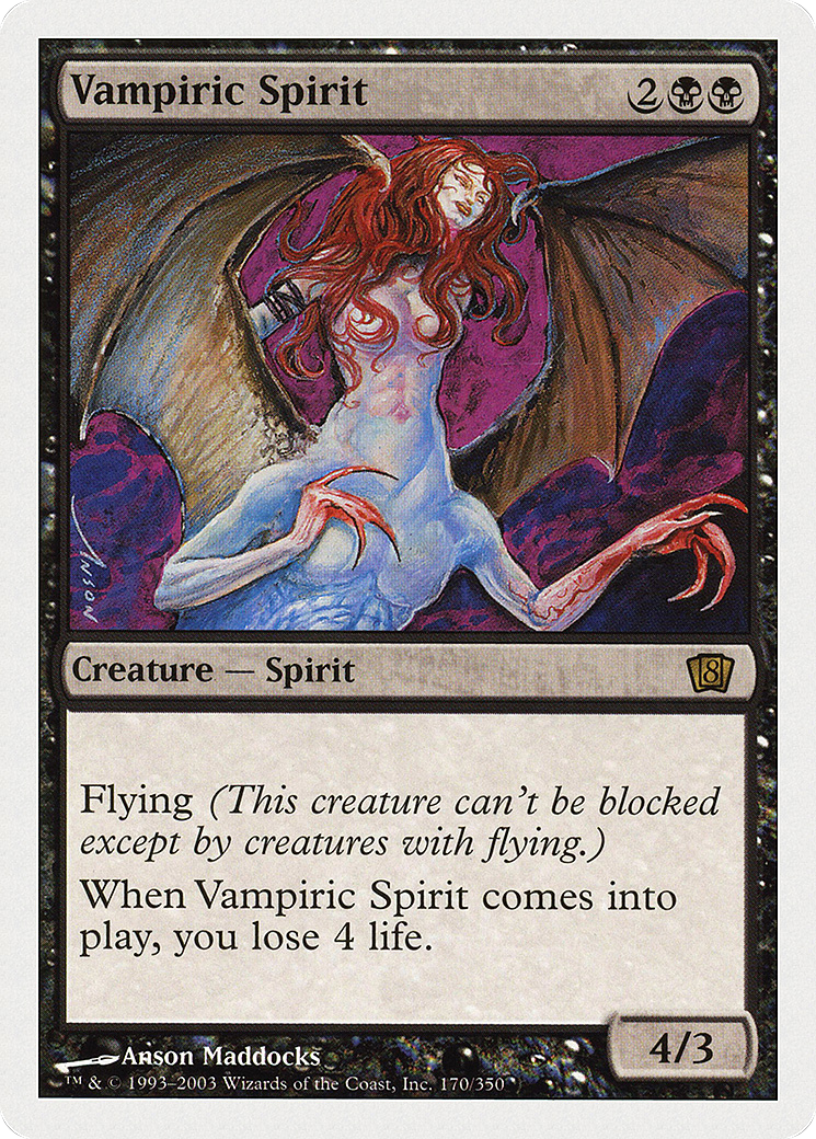 Image of Vampiric Spirit (8ED-170) - 8th Edition