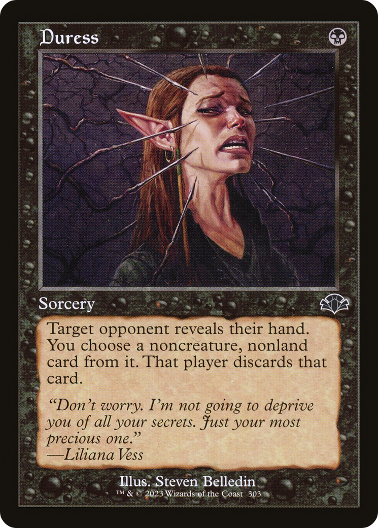 Image of Duress (Retro Frame) (DMR-303) - Dominaria Remastered Foil