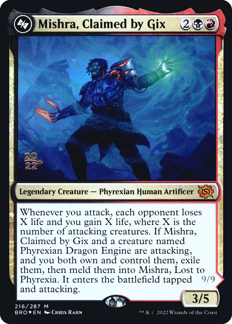 Image of Mishra, Claimed by Gix (PRE-216) - The Brothers' War Promos Foil