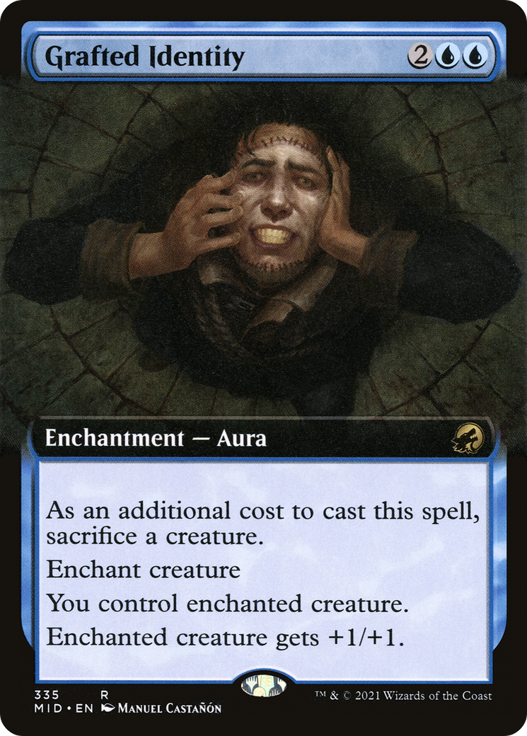 Image of Grafted Identity (Extended Art) (MID-335) - Innistrad: Midnight Hunt: (Extended Art) Foil