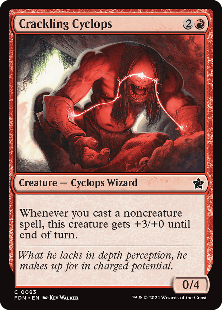 Image of Crackling Cyclops (FDN-083) - Foundations Foil
