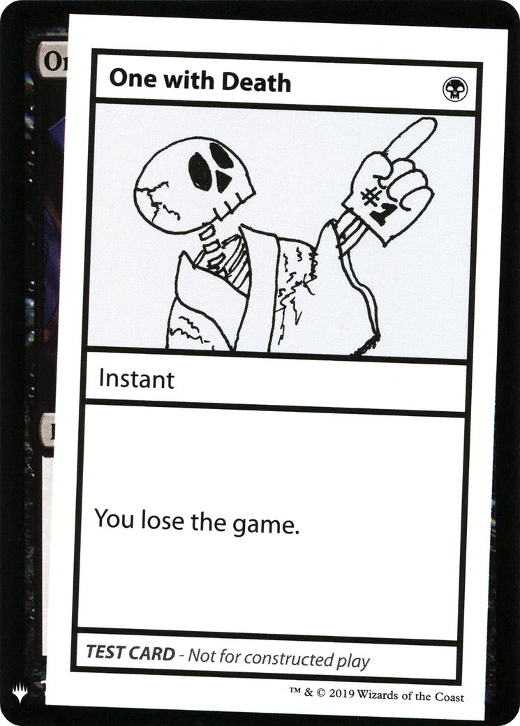 Image of One With Death (CMB1-) - Mystery Booster Playtest Cards 2019