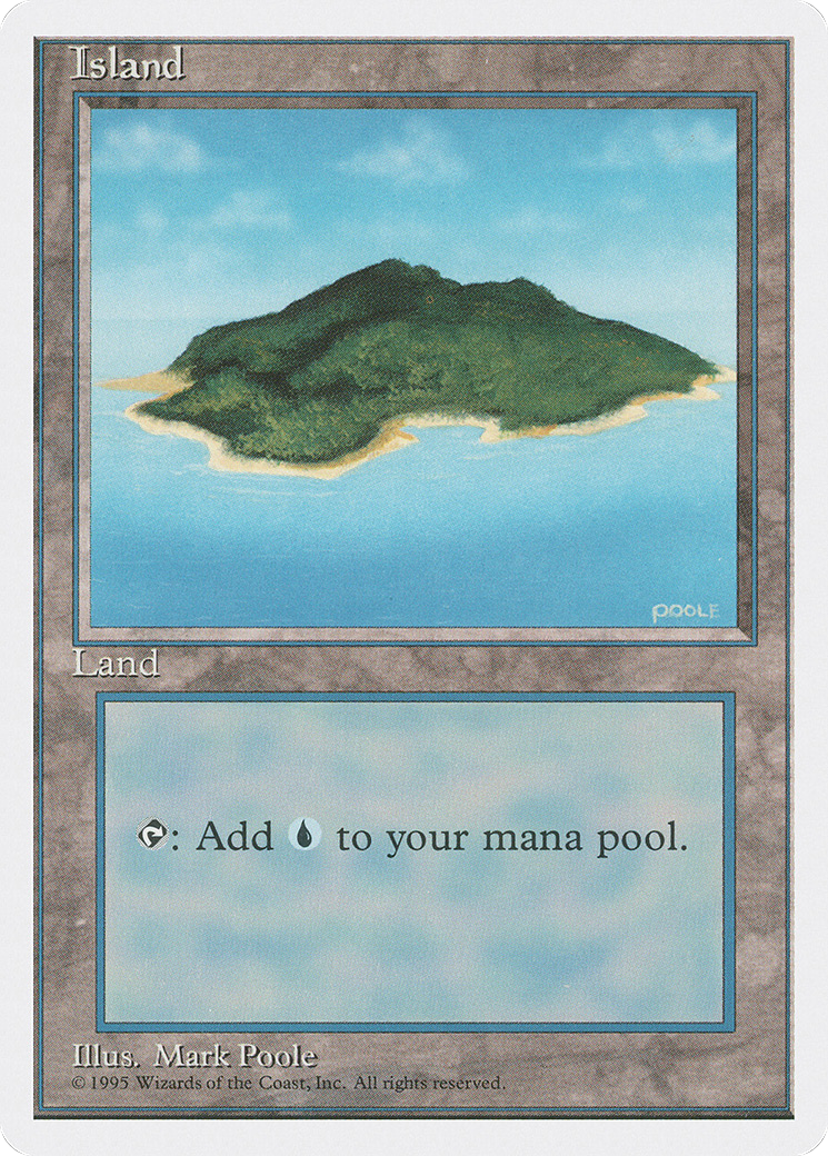 Image of Island (B) (4ED-178) - Fourth Edition