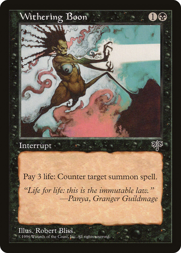 Image of Withering Boon (MIR-) - Mirage