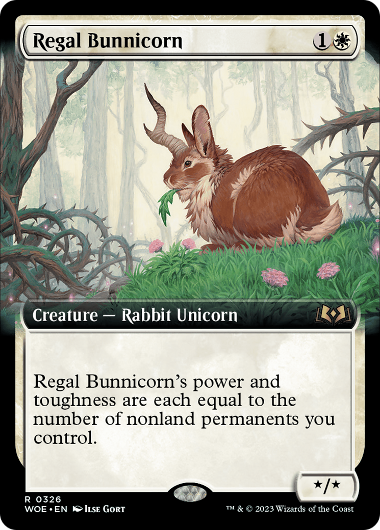Image of Regal Bunnicorn (Extended Art) (WOE-326) - Wilds of Eldraine: (Extended Art) Foil