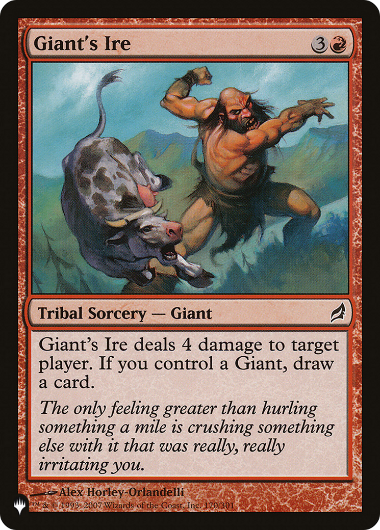 Image of Giant's Ire (LIST-LRW-170) - The List