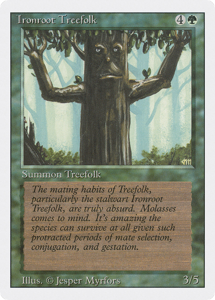 Image of Ironroot Treefolk (3ED-) - Revised Edition