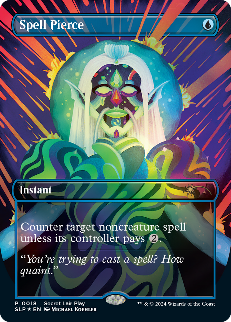Image of Spell Pierce (SLP-018) - Secret Lair Showdown (Borderless) Foil