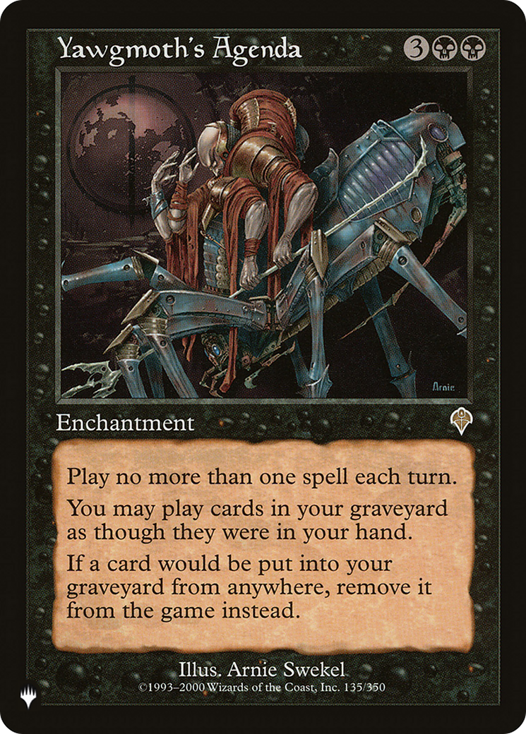 Image of Yawgmoth's Agenda (LIST-INV-135) - The List
