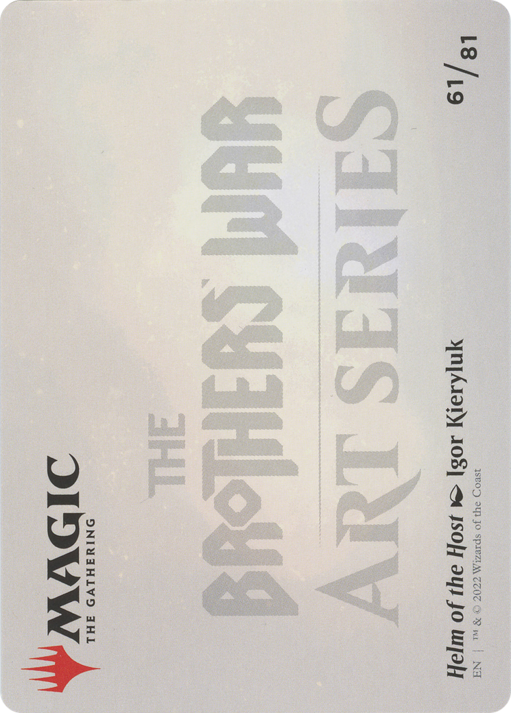 Image of Helm of the Host // Helm of the Host (ABRO-061) - The Brothers' War Art Series (Borderless)