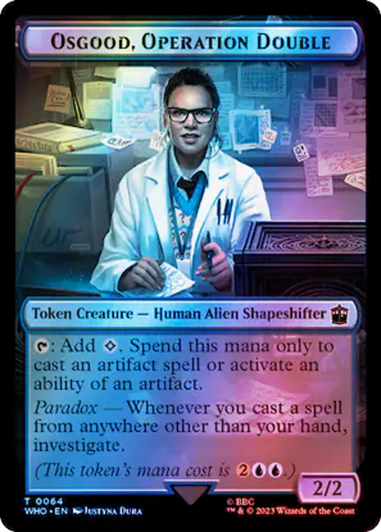 Image of Osgood, Operation Double (TWHO-064) - Doctor Who Tokens Foil