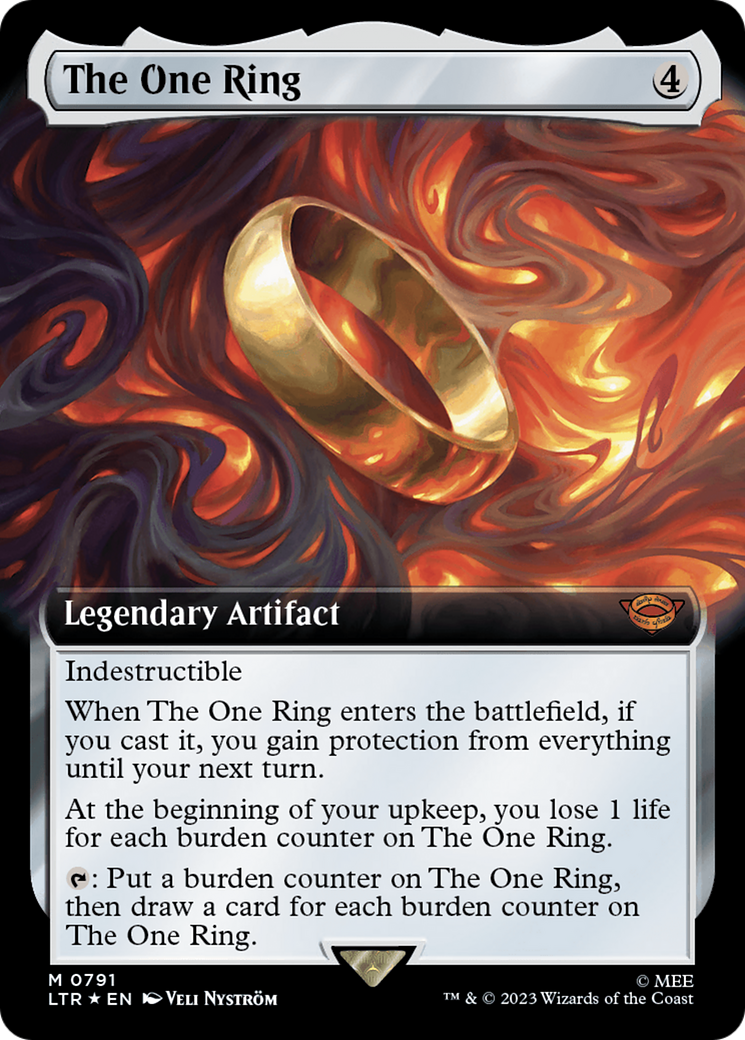 Image of The One Ring (Extended Art) (Surge Foil) (LTR-791) - The Lord of the Rings: Tales of Middle-earth: (Extended Art) Foil