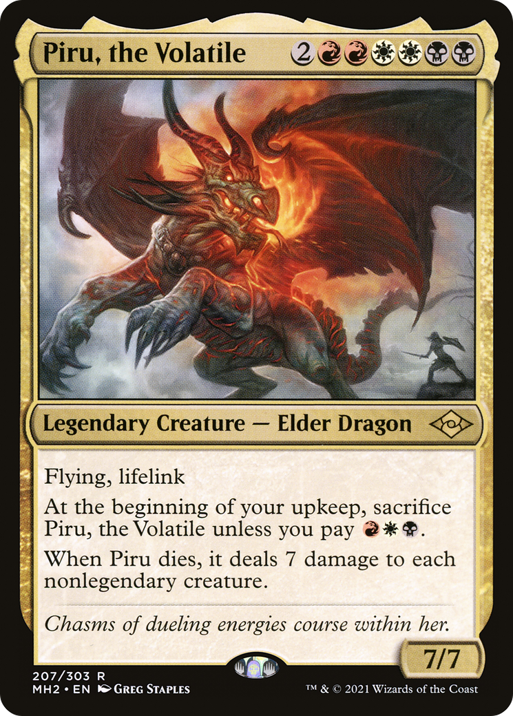 Image of Piru, the Volatile (MH2-207) - Modern Horizons 2 Foil