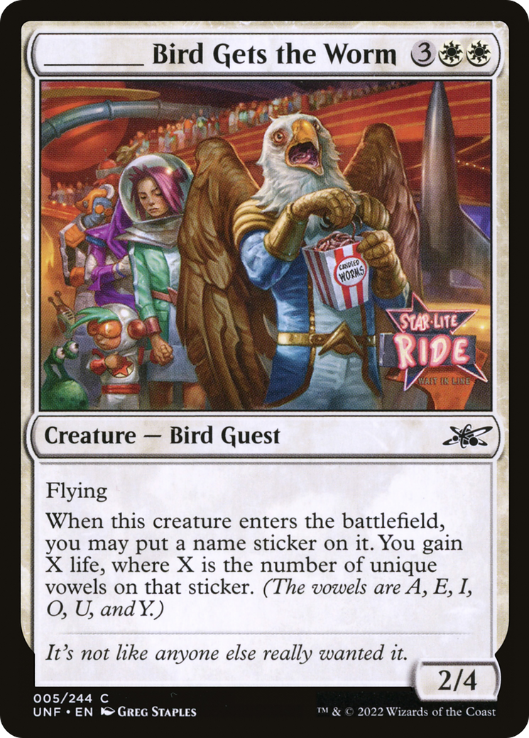 Image of _____ Bird Gets the Worm (UNF-005) - Unfinity Foil