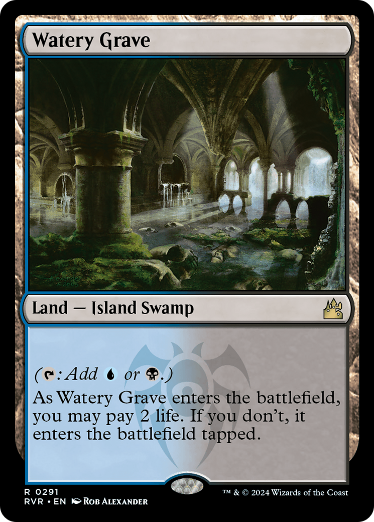 Image of Watery Grave (RVR-291) - Ravnica Remastered Foil