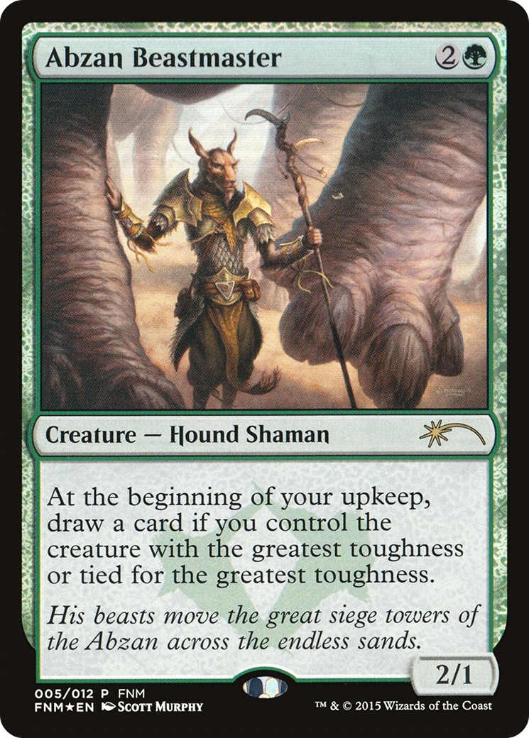 Image of Abzan Beastmaster (FNM-005) - Friday Night Magic 2015 Foil