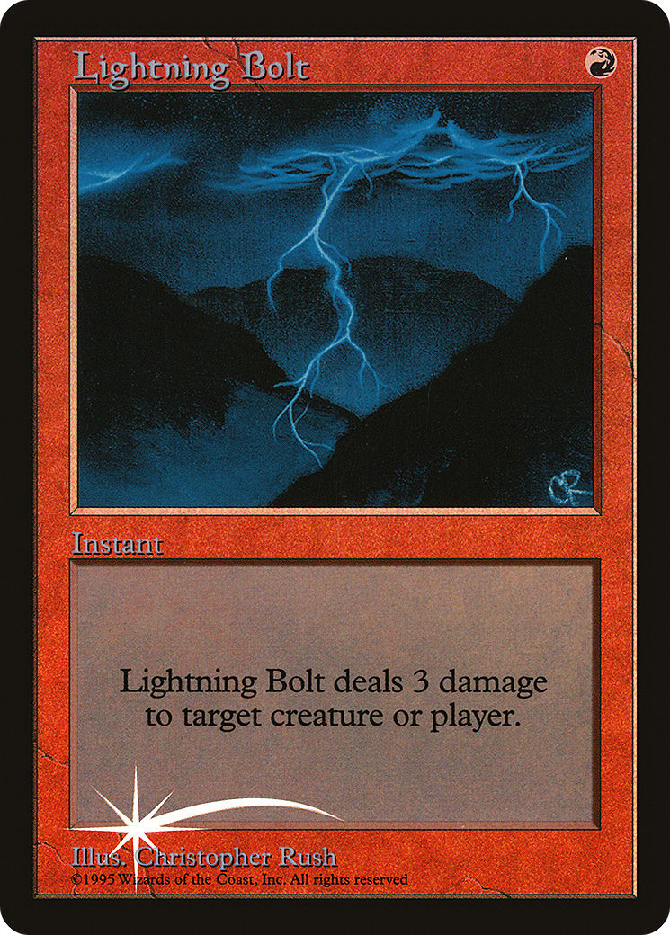 Image of Lightning Bolt (JDG-) - Judge Gift Cards 1998 Foil