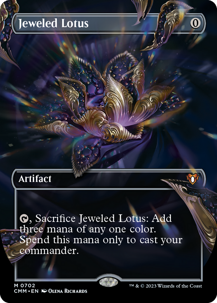 Image of Jeweled Lotus (Borderless) (CMM-702) - Commander Masters (Borderless) Foil