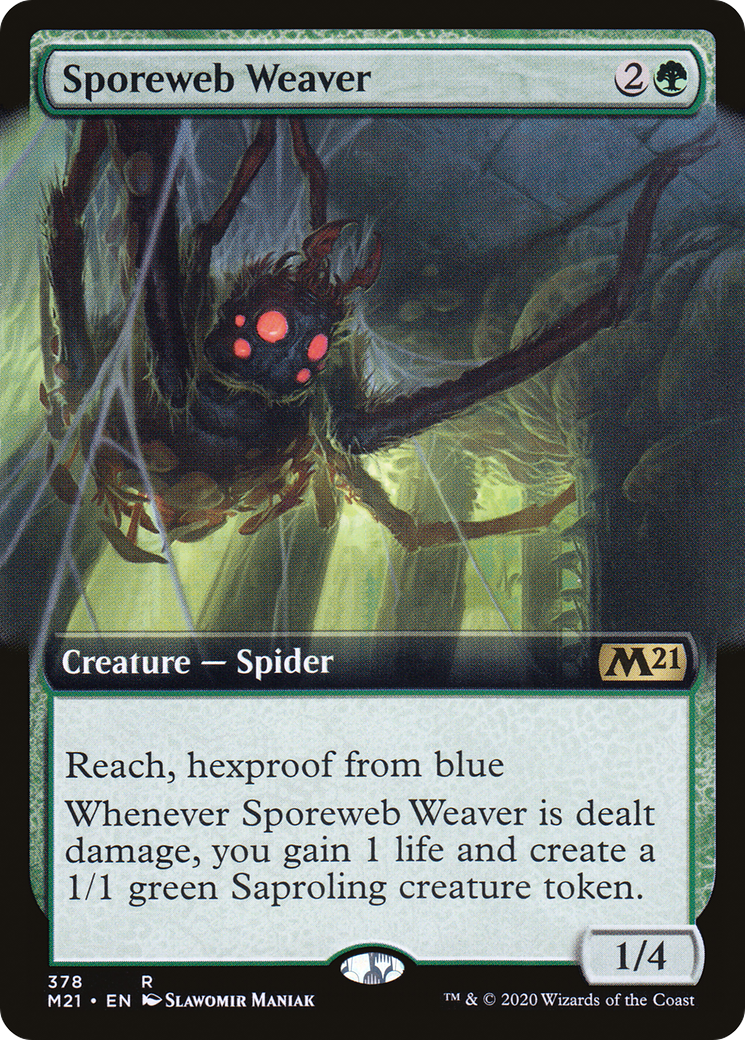 Image of Sporeweb Weaver (Extended Art) (M21-378) - Core Set 2021: (Extended Art)