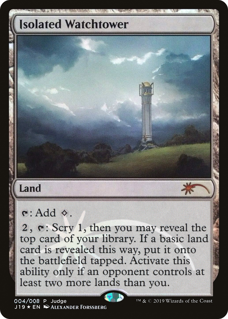 Image of Isolated Watchtower (JDG-004) - Judge Gift Cards 2019 Foil