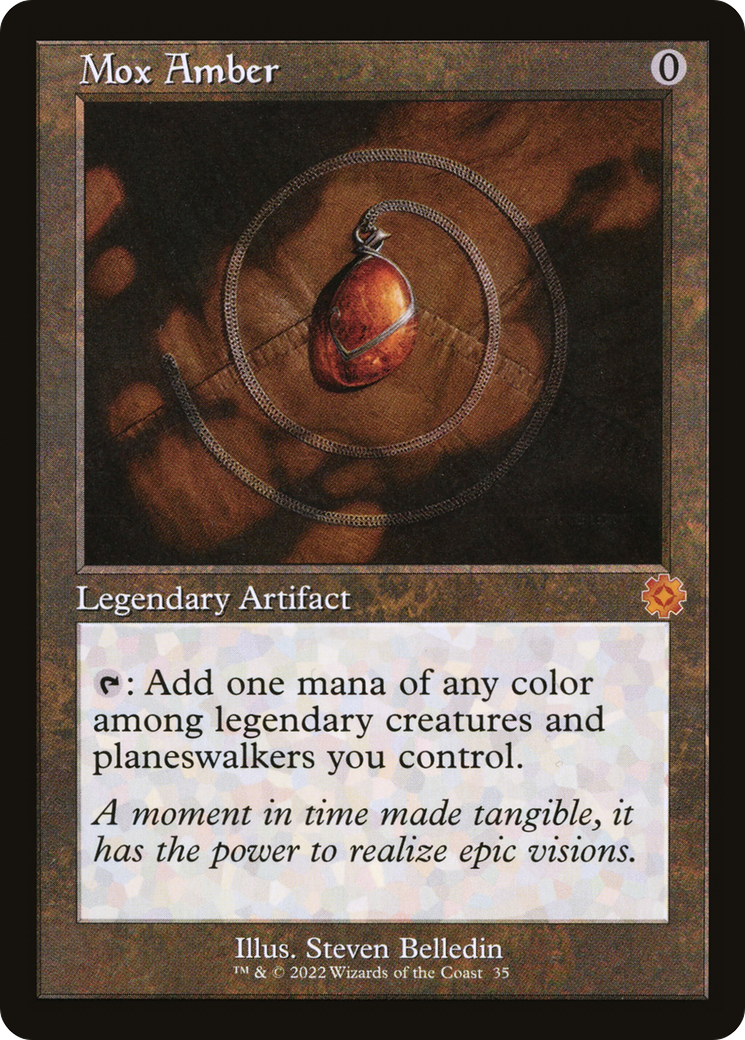 Image of Mox Amber (BRR-035) - The Brothers' War Retro Artifacts Foil