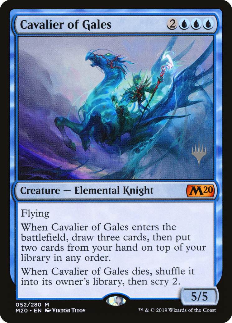 Image of Cavalier of Gales (PPM20-052) - Core Set 2020 Promos Foil