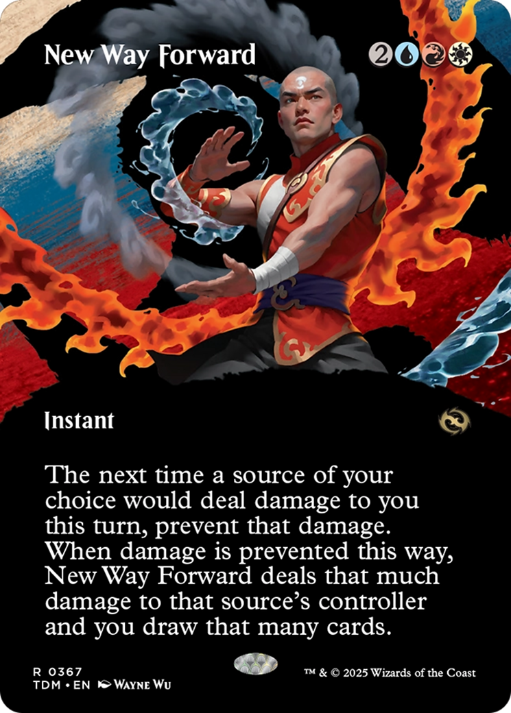 Image of New Way Forward (Borderless) (TDM-367) - Tarkir: Dragonstorm: (Showcase) (Borderless)