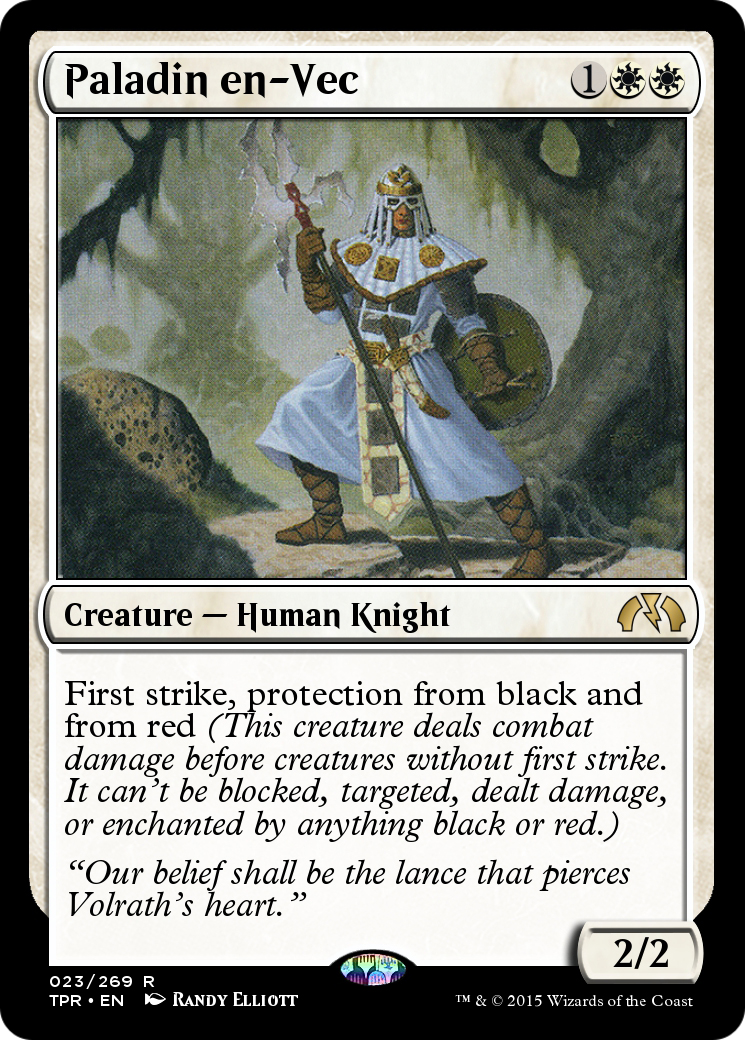 Image of Paladin en-Vec (TPR-023) - Tempest Remastered Foil