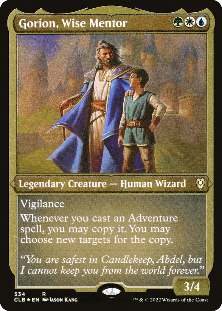 Image of Gorion, Wise Mentor (CLB-534) - Commander Legends: Battle for Baldur's Gate Etched Foil