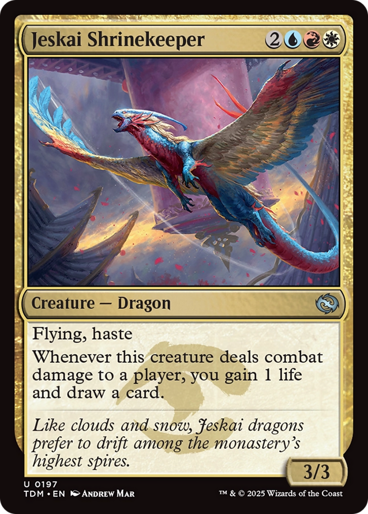 Image of Jeskai Shrinekeeper (TDM-197) - Tarkir: Dragonstorm