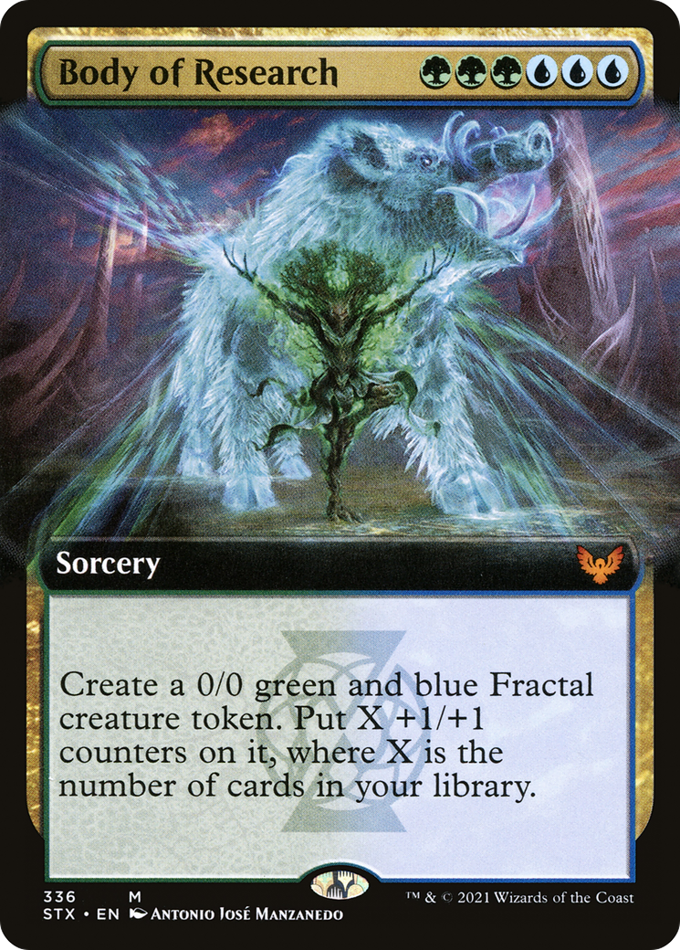 Image of Body of Research (Extended Art) (STX-336) - Strixhaven: School of Mages: (Extended Art) Foil