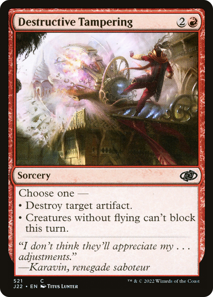 Image of Destructive Tampering (J22-521) - Jumpstart 2022