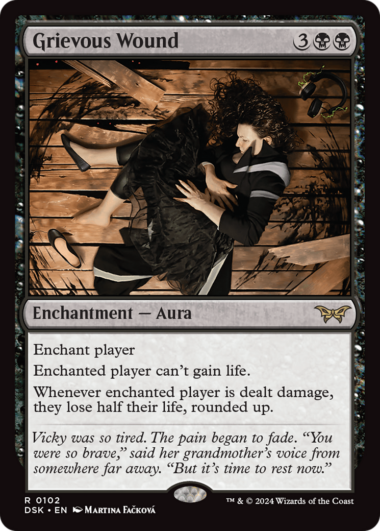 Image of Grievous Wound (DSK-102) - Duskmourn: House of Horror Foil