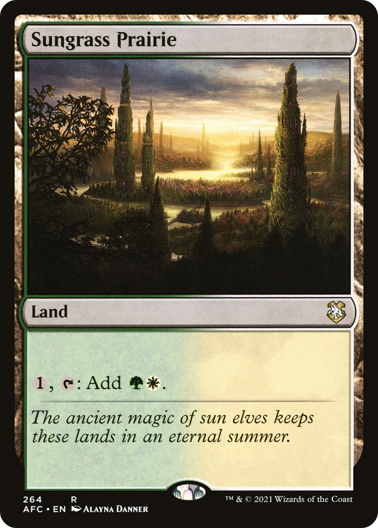 Image of Sungrass Prairie (AFC-264) - Forgotten Realms Commander