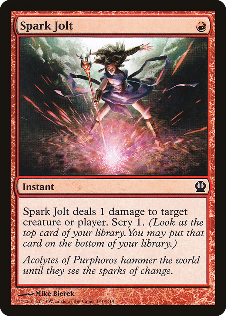 Image of Spark Jolt (THS-140) - Theros Foil