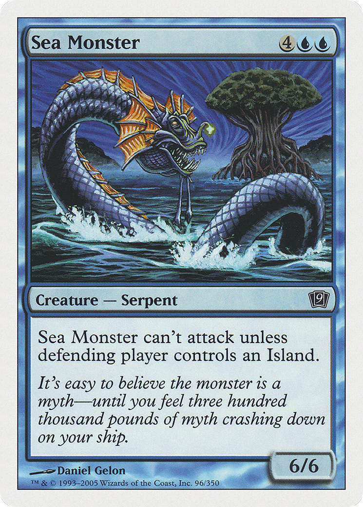 Image of Sea Monster (9ED-096) - 9th Edition