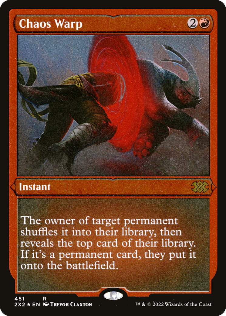 Image of Chaos Warp (2X2-451) - Double Masters 2022 Foil