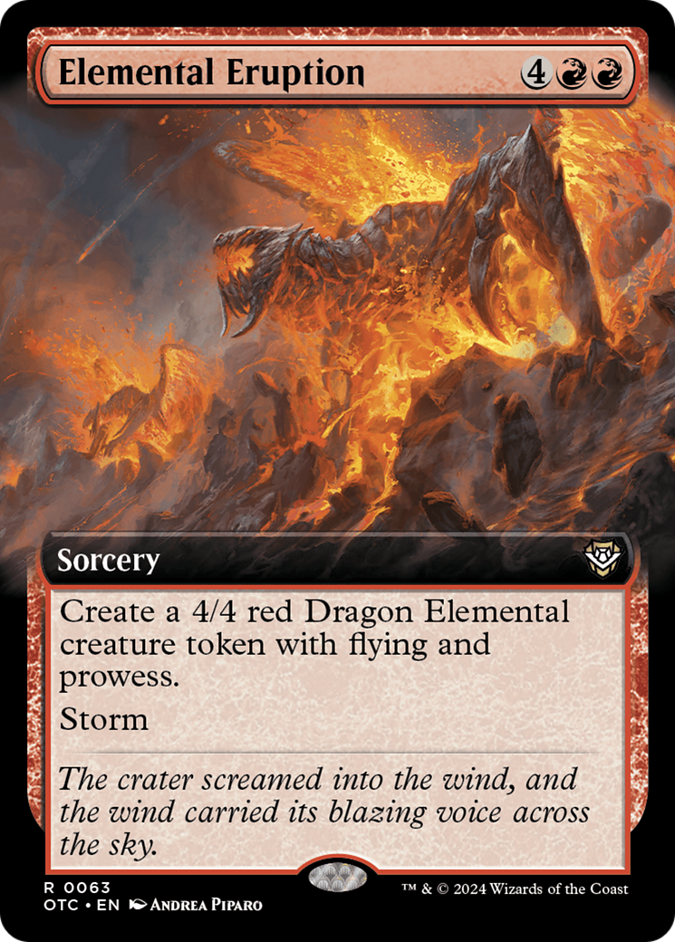 Image of Elemental Eruption (Extended Art) (OTC-063) - Outlaws of Thunder Junction Commander: (Extended Art)