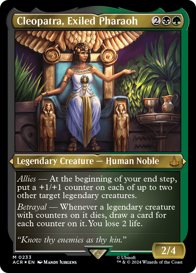 Image of Cleopatra, Exiled Pharaoh (ACR-233) - Assassin's Creed Etched Foil