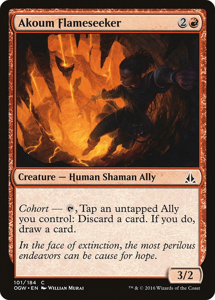 Image of Akoum Flameseeker (OGW-101) - Oath of the Gatewatch Foil