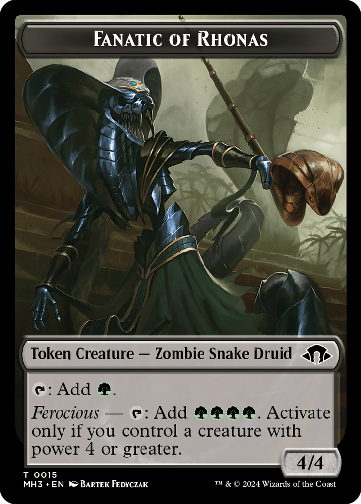 Image of Fanatic of Rhonas (TMH3-015) - Modern Horizons 3 Tokens