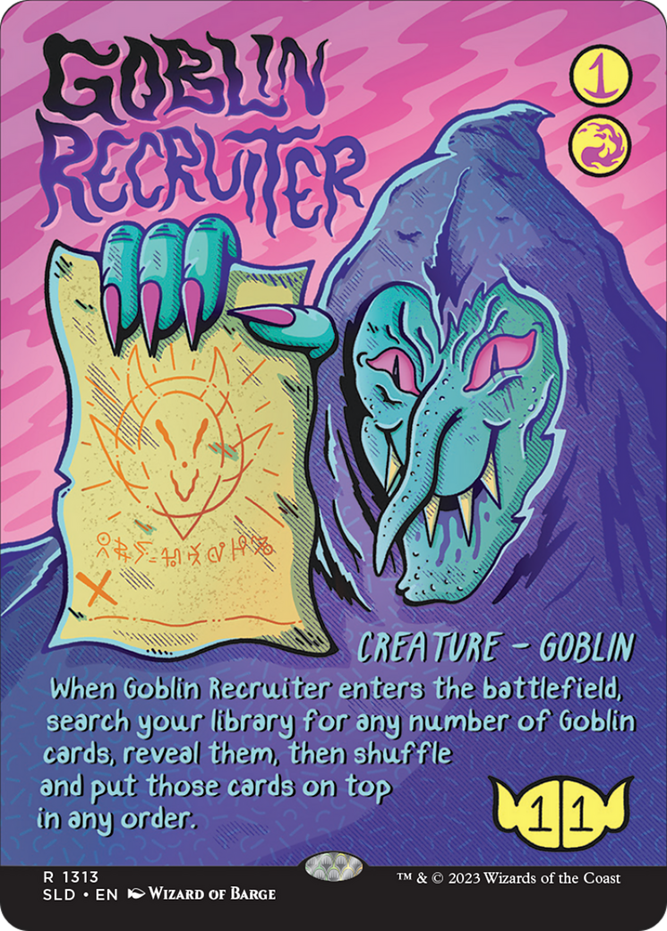 Image of Goblin Recruiter (SLD-1313) - Secret Lair Drop (Borderless)