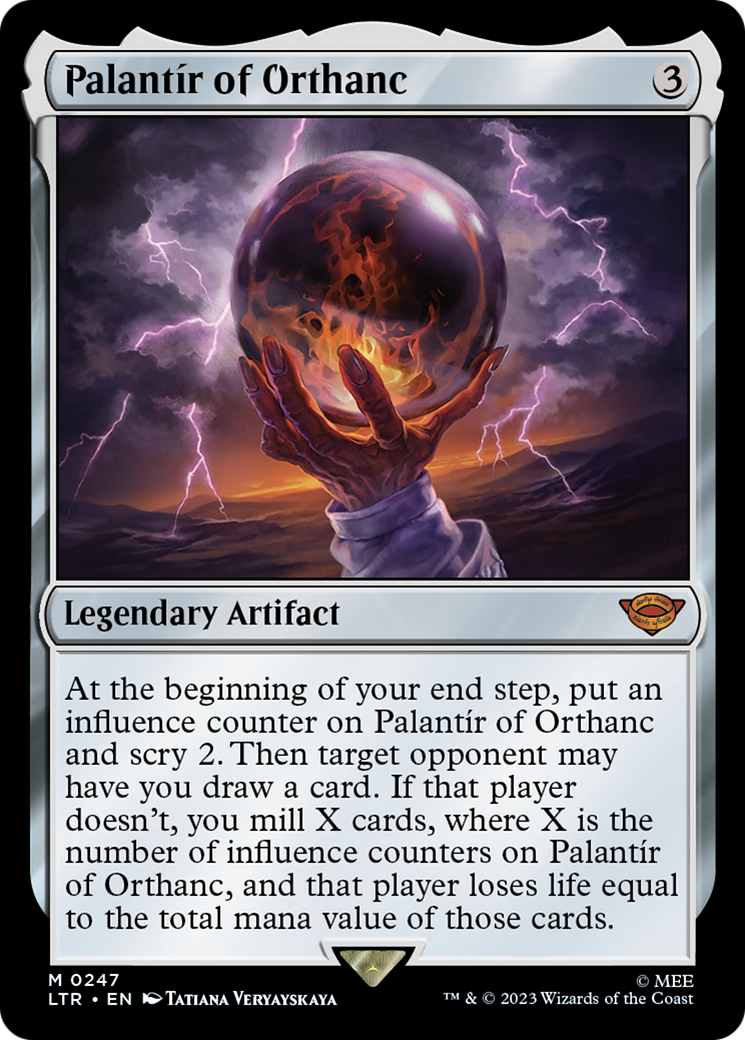 Image of Palantir of Orthanc (LTR-247) - The Lord of the Rings: Tales of Middle-earth Foil