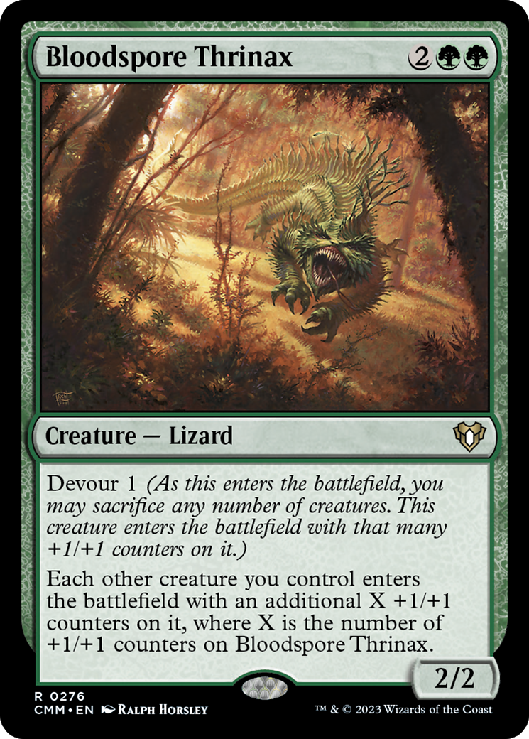 Image of Bloodspore Thrinax (CMM-276) - Commander Masters Foil