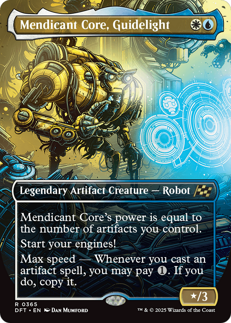 Image of Mendicant Core, Guidelight (Borderless) (DFT-365) - Aetherdrift (Borderless) Foil