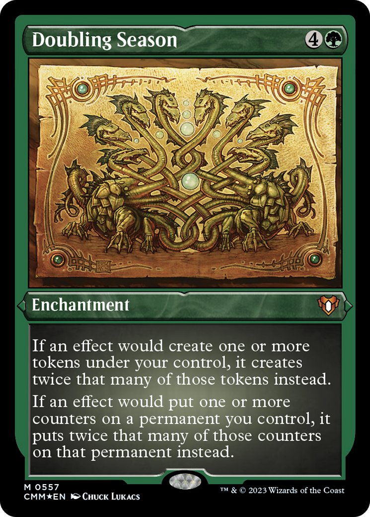 Image of Doubling Season (CMM-557) - Commander Masters Etched Foil
