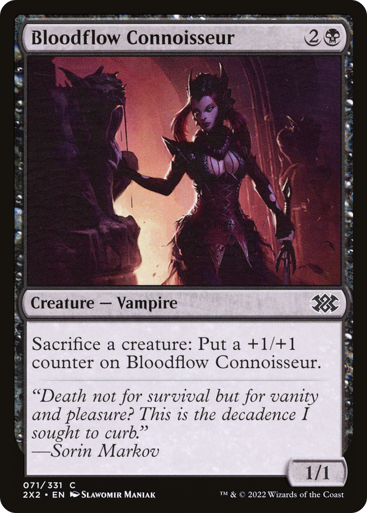 Image of Bloodflow Connoisseur (2X2-071) - Double Masters 2022 Foil