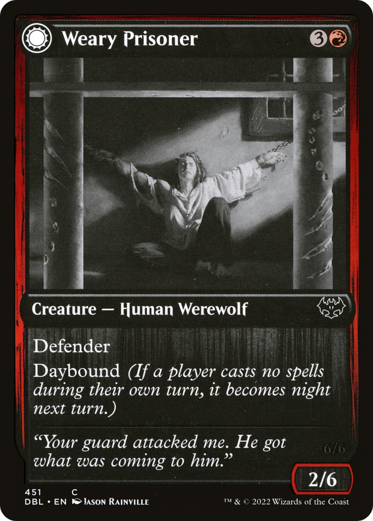 Image of Weary Prisoner (DBL-451) - Innistrad: Double Feature: (Double Faced Transform)