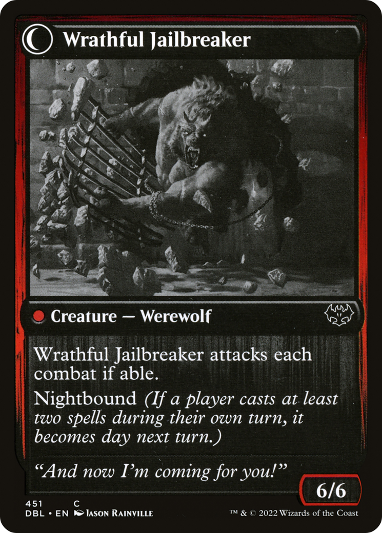 Image of Weary Prisoner (DBL-451) - Innistrad: Double Feature: (Double Faced Transform) Foil
