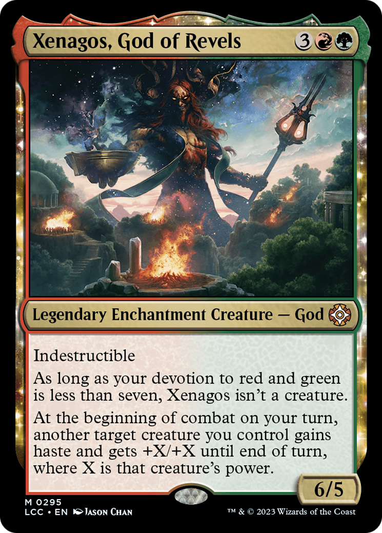 Image of Xenagos, God of Revels (LCC-295) - The Lost Caverns of Ixalan Commander: (enchantment)